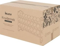 Deleca Kruidenrek Organizer Met 24 Kruidenpotjes - Vierkant - Strooideksel & Labels - Ophangbaar Of Staand - Industrieel / Zwart -Schoonmaakmiddelen 1200x920 2