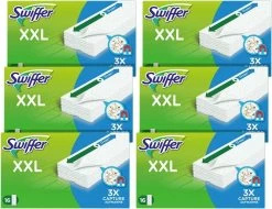 Swiffer Vloerreiniger XXL Droge Doekjes - Voordeelverpakking 6 X 16 Navullingen