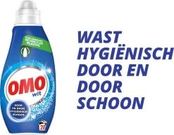 Omo Klein & Krachtig Wit Vloeibaar Wasmiddel - 8 X 20 Wasbeurten - Voordeelverpakking -Schoonmaakmiddelen 1200x936 1