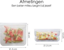 Merkloos Siliconen Vershoudzakken - 10 Stuks - Diepvrieszakken - Lekvrij - Boterhamzak Herbruikbaar - Bewaarzakjes - Duurzaam - Hersluitbaar 17 Merkloos Siliconen Vershoudzakken - 10 Stuks - Diepvrieszakken - Lekvrij - Boterhamzak Herbruikbaar - Bewaarzakjes - Duurzaam - Hersluitbaar -Schoonmaakmiddelen 1200x938 1