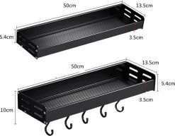 Merkloos TDR - Kruidenrek - Ophangbaar - Inclusief 6 Verplaatsbare Haken Voor Keukengereedschap - 50 Cm - Zwart 12 Merkloos TDR - Kruidenrek - Ophangbaar - Inclusief 6 Verplaatsbare Haken Voor Keukengereedschap - 50 Cm - Zwart -Schoonmaakmiddelen 1200x938