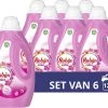Robijn Color Pink Sensation Vloeibaar Wasmiddel - 6 X 20 Wasbeurten - Voordeelverpakking -Schoonmaakmiddelen 1200x961 1