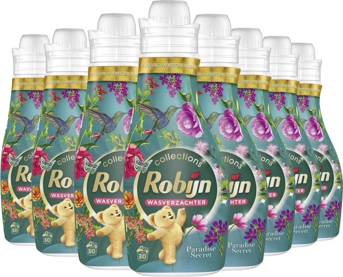 Robijn Collections Paradise Secret Wasverzachter - 8 X 30 Wasbeurten - Voordeelverpakking 4 Robijn Collections Paradise Secret Wasverzachter - 8 X 30 Wasbeurten - Voordeelverpakking - Afbeelding 2