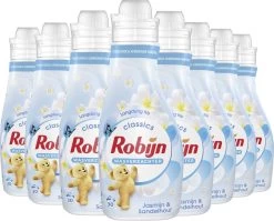 Robijn Jasmijn & Sandelhout Wasverzachter - 8 X 30 Wasbeurten- Voordeelverpakking 24 Robijn Jasmijn & Sandelhout Wasverzachter - 8 X 30 Wasbeurten- Voordeelverpakking -Schoonmaakmiddelen 1200x967 4