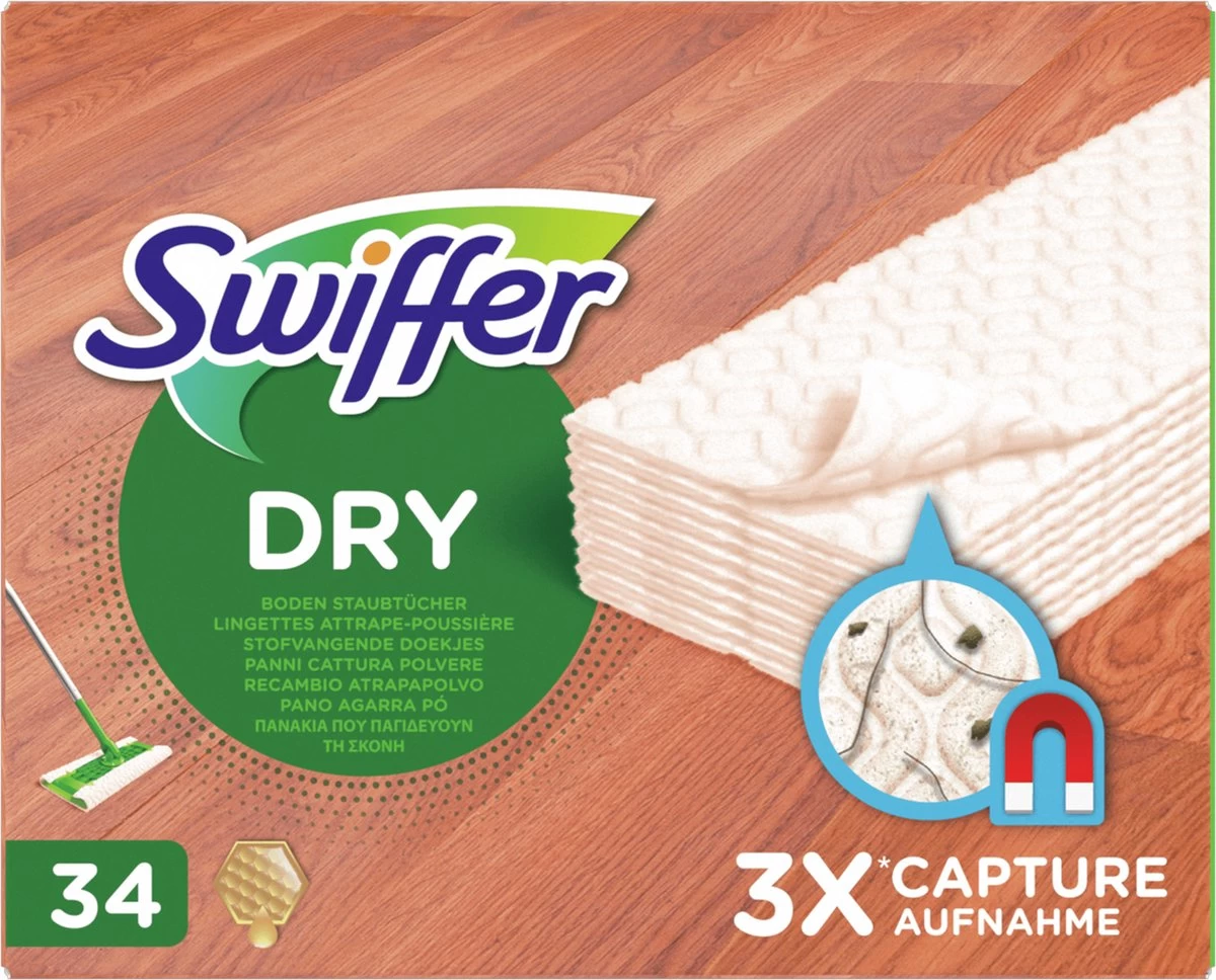 Swiffer Vloerdoekjes Houten Vloeren - Parket - Laminaat - 34 Stuks 13 Swiffer Vloerdoekjes Houten Vloeren - Parket - Laminaat - 34 Stuks - Afbeelding 11
