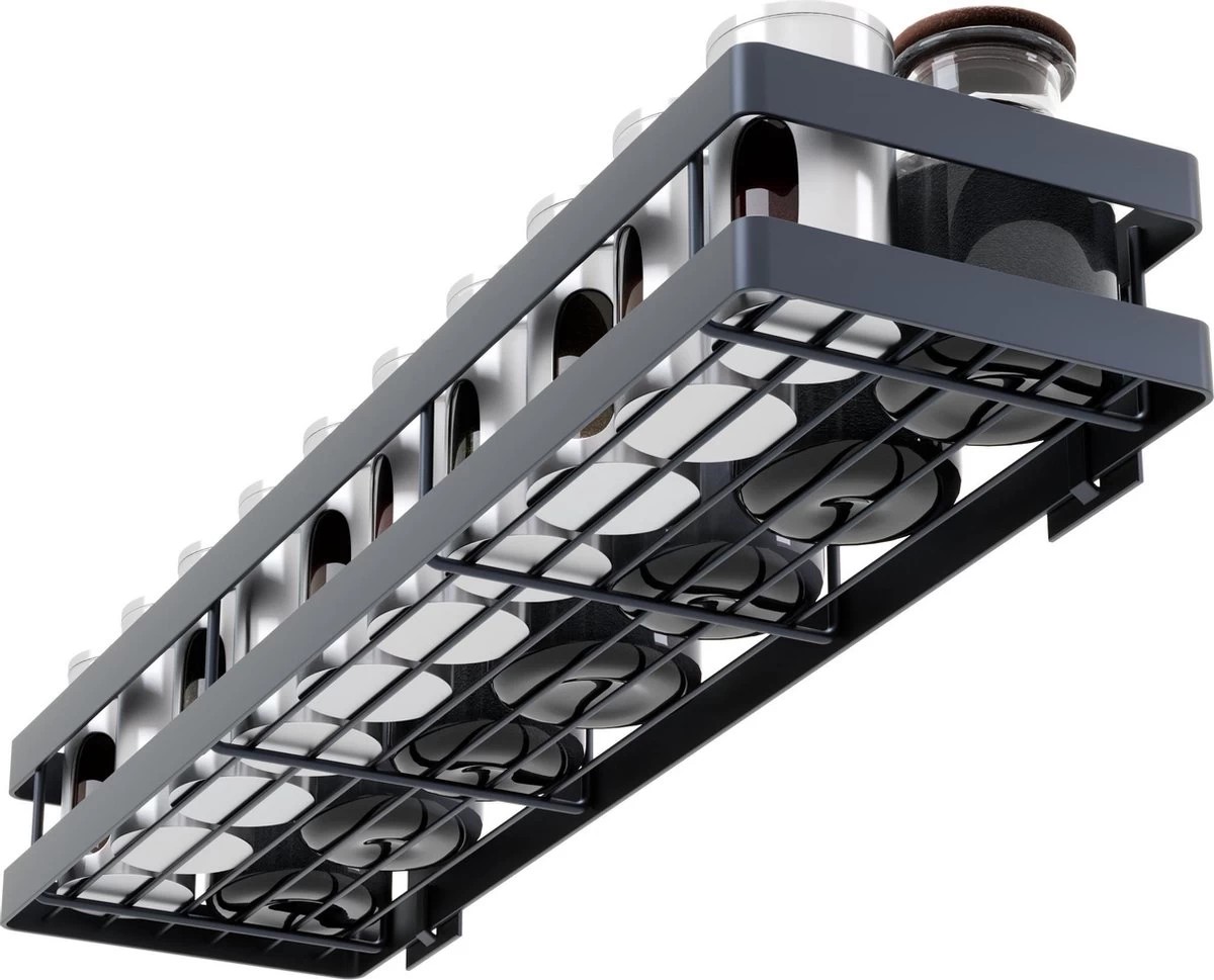 Noswo Kruidenrek Ophangbaar - Kruidenrek Voor Kruidenpotjes - Keukenrek Hangend - 50 Cm - Zwart 13 Noswo Kruidenrek Ophangbaar - Kruidenrek Voor Kruidenpotjes - Keukenrek Hangend - 50 Cm - Zwart - Afbeelding 11