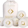 LuxerLiving Wasbol Set Van 6 - Droogt Tot 30% Sneller - Wasverzachter - Droger Ballen - Dryer Balls - Ecologisch - 100% Wol
