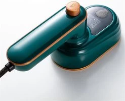 Stomer Kleding– Stoomapparaat Kleding – Handstomer – 100/240V – Groen – Stoomreiniger – 11.4 X 8.4 X 6.2 Cm – Reis Strijkijzer Klein – Steamer