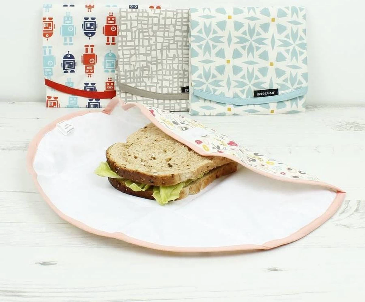 Keep Leaf - Herbruikbare Foodwrap - New Fruit 4 Keep Leaf - Herbruikbare Foodwrap - New Fruit - Afbeelding 2