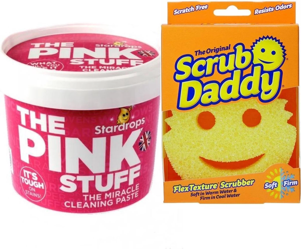 Stardrops The Pink Stuff Het Wonder Schoonmaakmiddel - 500g - Allesreiniger - Inclusief 1 Scrub Daddy Schuurspons 3 Stardrops The Pink Stuff Het Wonder Schoonmaakmiddel - 500g - Allesreiniger - Inclusief 1 Scrub Daddy Schuurspons