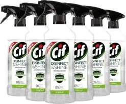 Cif Disinfect & Shine Original Desinfectie Spray - 6 X 500 Ml - Voordeelverpakking 14 Cif Disinfect & Shine Original Desinfectie Spray - 6 X 500 Ml - Voordeelverpakking -Schoonmaakmiddelen 1200x998 4