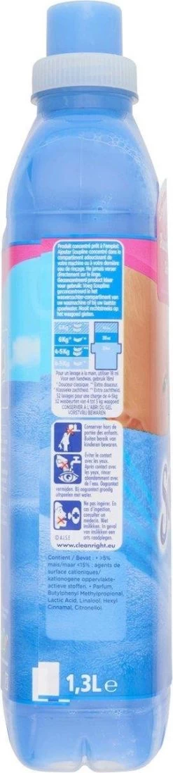 Soupline Hemels Fris Geconcentreerde Wasverzachter 6 X 52 Wasbeurten - Voordeelverpakking -Schoonmaakmiddelen 270x1200