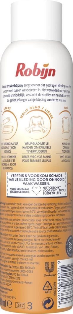 Robijn Original Dry Wash Spray - 6 X 200 Ml - Voordeelverpakking 12 Robijn Original Dry Wash Spray - 6 X 200 Ml - Voordeelverpakking -Schoonmaakmiddelen 282x1200 1
