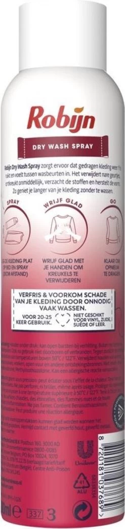 Robijn Pink Sensation Dry Wash Spray 200 Ml -Schoonmaakmiddelen 284x1200 1