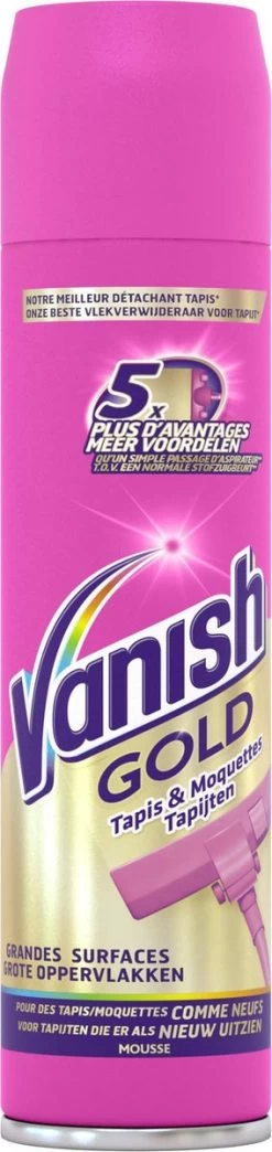 Vanish Gold Mousse Voor Tapijt Vlekkenverwijderaar - 600 Ml -Schoonmaakmiddelen 284x1200 2
