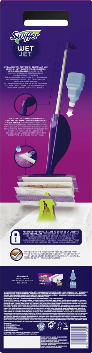 Swiffer WetJet Startset - Alles In één Dweilsysteem 7 Swiffer WetJet Startset - Alles In één Dweilsysteem - Afbeelding 5
