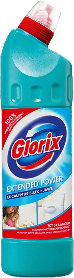 Glorix Extended Power Eucalyptus Bleek Javel 6x750ML -Schoonmaakmiddelen 319x1200 1