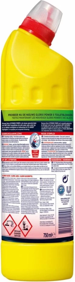 Glorix Bleek - Orginal 750ML 11 Glorix Bleek - Orginal 750ML -Schoonmaakmiddelen 321x1200