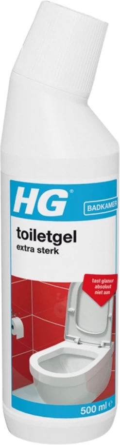 HG Toiletgel Extra Sterk - 500ml - Verwijdert De Hardnekkigste Aanslag - Tast Niet Glazuur, Roestvrijstaal En Chroom Niet Aan - Biologisch Afbreekbaar -Schoonmaakmiddelen 325x1200