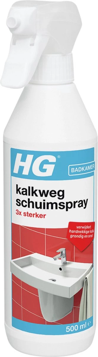 HG Kalkweg Schuimspray 3x Sterker - 500ml - Verwijdert Extreme Kalkresten - 100% Opgelost, 100% Resultaat 3 HG Kalkweg Schuimspray 3x Sterker - 500ml - Verwijdert Extreme Kalkresten - 100% Opgelost, 100% Resultaat