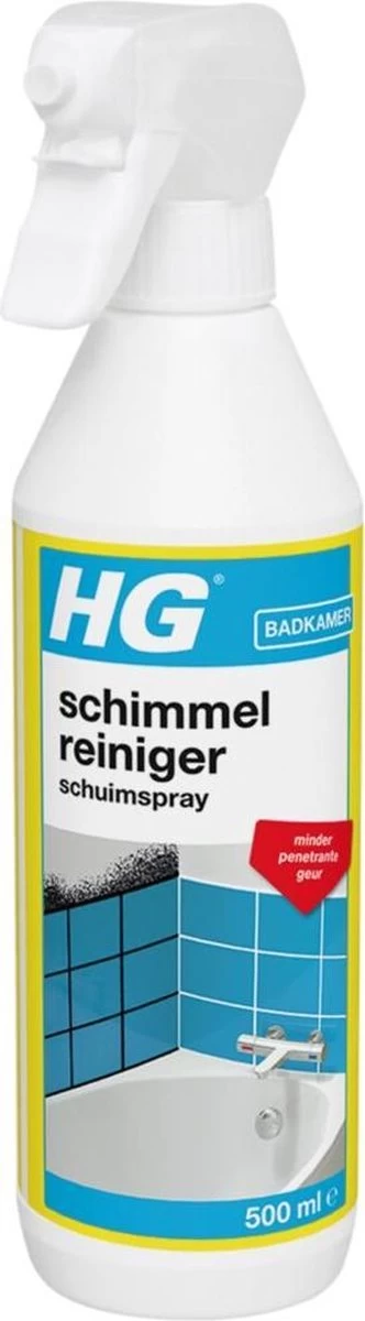 HG Schimmelreiniger Schuimspray - 500ml - De NR 1 Schimmelverwijderaar - Vernietigt De Hardnekkigste Schimmel - Optimale Hechting - Snel Resultaat 3 HG Schimmelreiniger Schuimspray - 500ml - De NR 1 Schimmelverwijderaar - Vernietigt De Hardnekkigste Schimmel - Optimale Hechting - Snel Resultaat