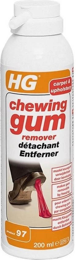 HG Chewing Gum Remover (HG Product 97) - 200ml - Bevriest Kauwgom -Schoonmaakmiddelen 354x1200