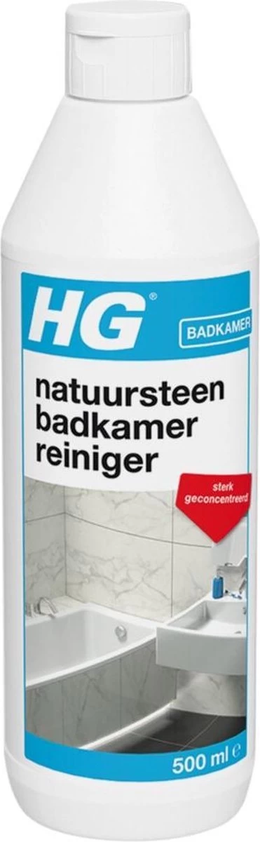 HG Natuursteen Badkamer Reiniger - 500ml - Ook Voor Marmer - Verwijdert Veilig Hardnekkig Vuil 6 HG Natuursteen Badkamer Reiniger - 500ml - Ook Voor Marmer - Verwijdert Veilig Hardnekkig Vuil - Afbeelding 4