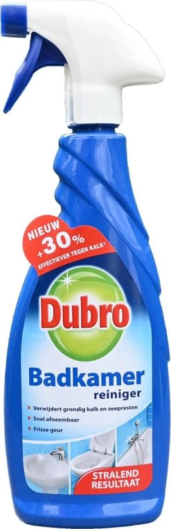 3 X Dubro Badkamer Reiniger - 30% Effectiever Tegen Kalk - Badkamerreiniger - 3 X 650 Ml 6 3 X Dubro Badkamer Reiniger - 30% Effectiever Tegen Kalk - Badkamerreiniger - 3 X 650 Ml -Schoonmaakmiddelen 388x1200