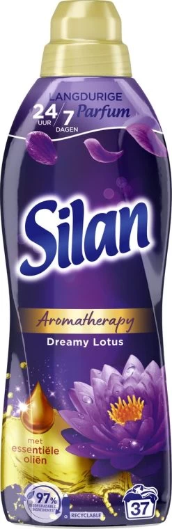 Silan Aroma Therapy Dreamy Lotus Wasverzachter - 6 X 37 Wasbeurten - Voordeelverpakking 12 Silan Aroma Therapy Dreamy Lotus Wasverzachter - 6 X 37 Wasbeurten - Voordeelverpakking -Schoonmaakmiddelen 390x1200 1
