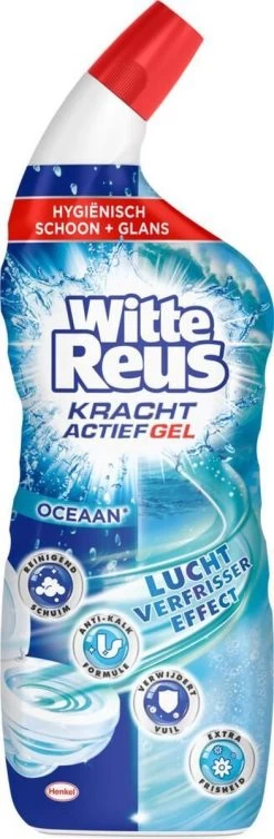Witte Reus Toiletreiniger - Kracht Actief Gel Oceaan - Voordeelverpakking 10 X 700ml 12 Witte Reus Toiletreiniger - Kracht Actief Gel Oceaan - Voordeelverpakking 10 X 700ml -Schoonmaakmiddelen 393x1200 3