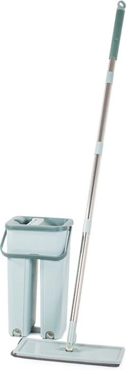 Handy Mop - Dweilsysteem - Vloerwisser - Emmer Met Wringer - Vlakke Dweil Met Een Emmer Met Een Tweekamerpers, Dweil, Emmer, Handy Mop - Dweilsysteem - Vloerwisser - Emmer Met Wringer - -Schoonmaakmiddelen 411x1200