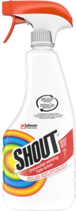 Mr Muscle Shout Vlekkenoplosser Triple Action - Spray - 2 X 500 Ml 9 Mr Muscle Shout Vlekkenoplosser Triple Action - Spray - 2 X 500 Ml -Schoonmaakmiddelen 436x1200