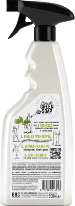 Marcel's Green Soap Allesreiniger Spray Basilicum & Vertivert Gras - 6 X 500 Ml 13 Marcel's Green Soap Allesreiniger Spray Basilicum & Vertivert Gras - 6 X 500 Ml -Schoonmaakmiddelen 436x1200 3