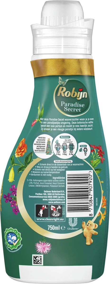Robijn Collections Paradise Secret Wasverzachter - 8 X 30 Wasbeurten - Voordeelverpakking 5 Robijn Collections Paradise Secret Wasverzachter - 8 X 30 Wasbeurten - Voordeelverpakking - Afbeelding 3