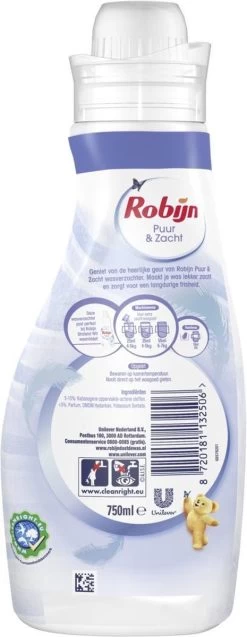 Robijn Puur & Zacht Wasverzachter - 4 X 30 Wasbeurten - Voordeelverpakking -Schoonmaakmiddelen 465x1200 5