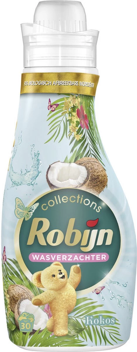 Robijn Collections Kokos Wasverzachter - 8 X 30 Wasbeurten - Voordeelverpakking 10 Robijn Collections Kokos Wasverzachter - 8 X 30 Wasbeurten - Voordeelverpakking - Afbeelding 8