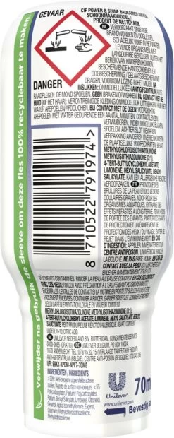 Cif Power & Shine Badkamer Ecorefill Capsule - 10 X 70 Ml - Voordeelverpakking -Schoonmaakmiddelen 478x1200 9