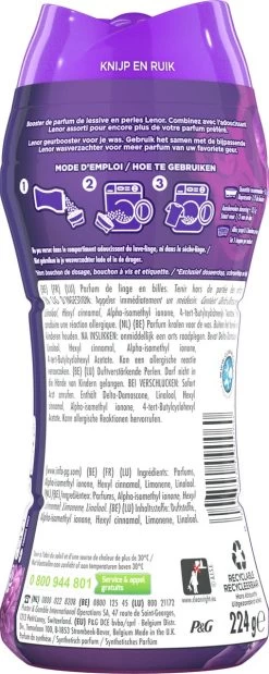 Lenor Amethist En Bloemen - In-Wash Geurbooster - Voordeelverpakking 6 X 16 Wasbeurten -Schoonmaakmiddelen 479x1200 1