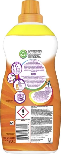 Robijn Klein & Krachtig Classics Color Vloeibaar Wasmiddel - 2 X 34 Wasbeurten - Voordeelverpakking -Schoonmaakmiddelen 480x1200