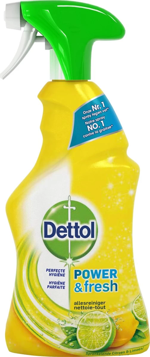 Dettol - Power & Fresh - Allesreinger Spray - Citrus - 6 X 500 Ml 6 Dettol - Power & Fresh - Allesreinger Spray - Citrus - 6 X 500 Ml - Afbeelding 4