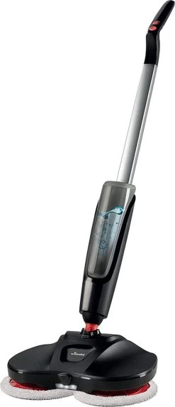 VILEDA® | Looper | Elektrische Vloerwisser | Vileda Dweil | Vileda Mop | Spray Mop | Vloerwisser | Vloerreiniger | Draadloos | Incl. 2 Rode Microvezeldoeken -Schoonmaakmiddelen 516x1200