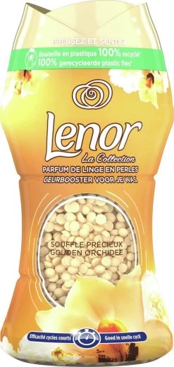 Lenor Geurbooster Gouden Orchidee - Geurparels - 6x11 Wasbeurten - Voordeelverpakking -Schoonmaakmiddelen 569x1200 3