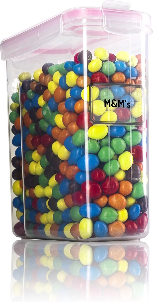 TNM Luxe Luchtdichte Voorraadbussen Set (4x2,5L) – Voorraadpotten - 4 Kleuren 4 TNM Luxe Luchtdichte Voorraadbussen Set (4x2,5L) – Voorraadpotten - 4 Kleuren - Afbeelding 2