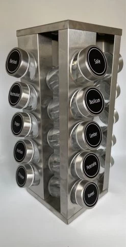 Pleasantwork Kruidenrek - Staand - Draaibaar - 20 Potjes 16 Pleasantwork Kruidenrek - Staand - Draaibaar - 20 Potjes -Schoonmaakmiddelen 613x1200 3