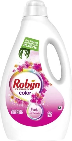 Robijn Color Pink Sensation Vloeibaar Wasmiddel - 5 X 36 Wasbeurten - Voordeelverpakking 19 Robijn Color Pink Sensation Vloeibaar Wasmiddel - 5 X 36 Wasbeurten - Voordeelverpakking -Schoonmaakmiddelen 616x1200 2