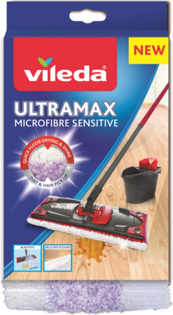 Vileda UltraMax Sensitive - Vervanging - Voor Parket En Delicate Vloeren 9 Vileda UltraMax Sensitive - Vervanging - Voor Parket En Delicate Vloeren - Afbeelding 7
