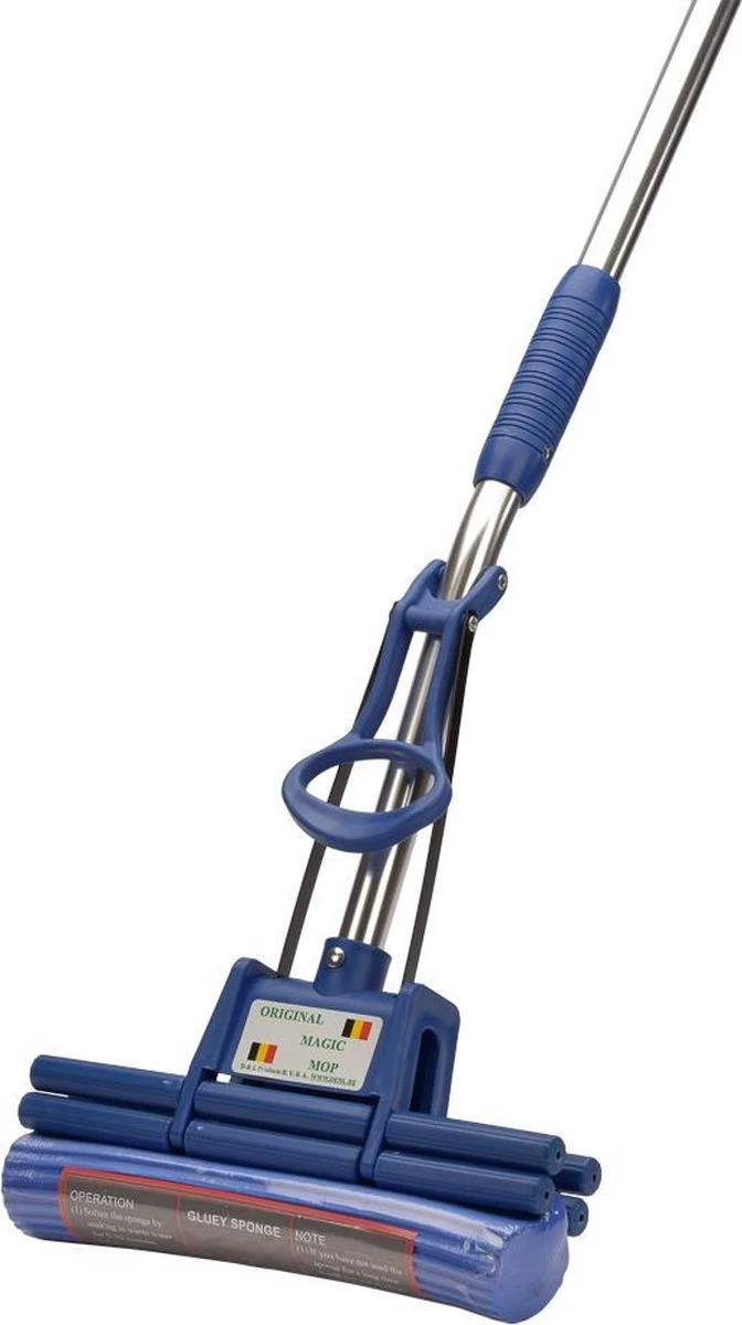Magic Mop Original Dweilsysteem - 26cm - Blauw 3 Magic Mop Original Dweilsysteem - 26cm - Blauw