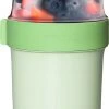 Lock&Lock Yoghurtbeker - Yoghurt Beker To Go - Muesli Beker To Go - Lunchpot - Lunchbeker - Medium - 560 Ml + 310 Ml - Groen -Schoonmaakmiddelen 691x1200 1