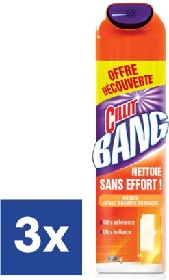 Cillit Bang Active Mousse Badkamer - 3 X 600 Ml