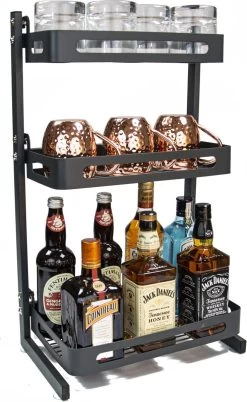 Chefs Cuisine Kruidenrek - Kruidenrek Staand - Keukenrek -aanrecht Organizer - Bureau Organizer - Keuken Organizers - Roestvrij Staal -Schoonmaakmiddelen 737x1200